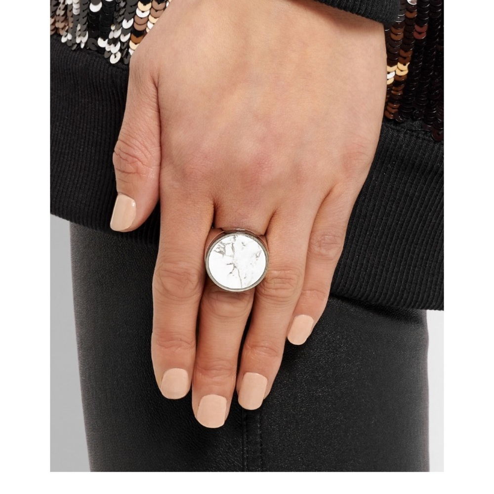Givenchy Chevaliere Howlite Ring